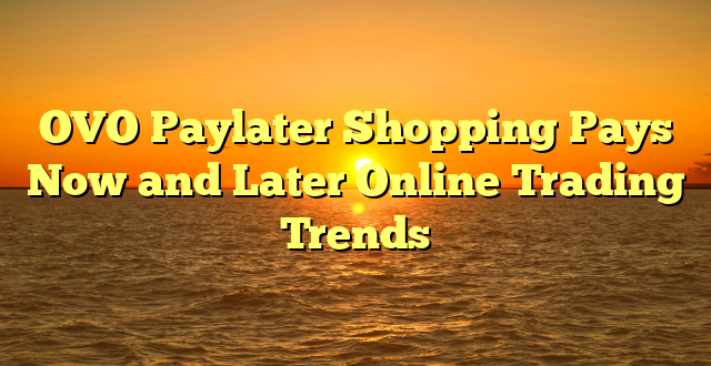 OVO Paylater Shopping Pays Now and Later Online Trading Trends