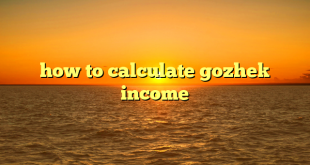 how to calculate gozhek income