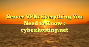 Server VPN: Everything You Need to Know : cybexhosting.net