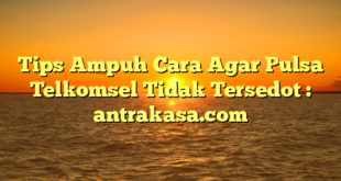 Tips Ampuh Cara Agar Pulsa Telkomsel Tidak Tersedot : antrakasa.com
